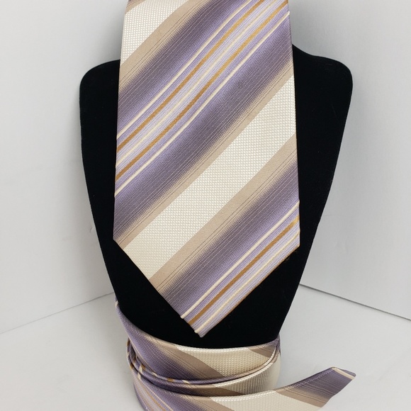 Kenneth Cole Other - Kenneth Cole Purple Striped Necktie
